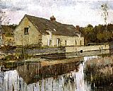 Canal Canvas Paintings - On the Canal